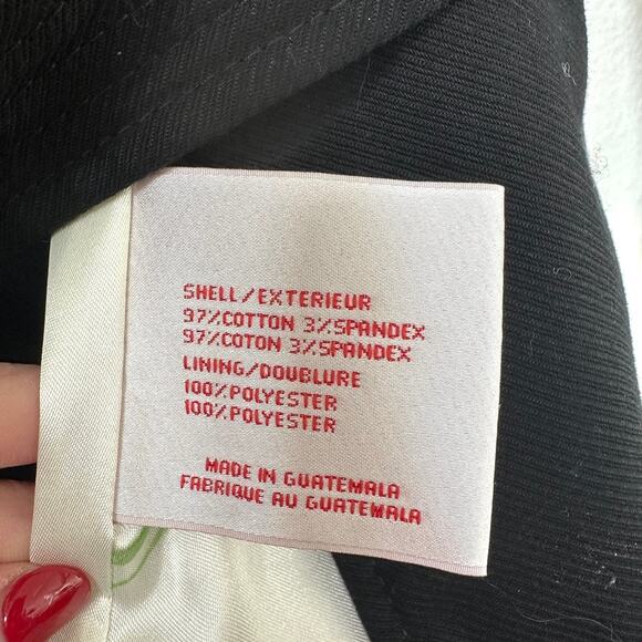 Via Spiga Black Trench Coat Girls Large Petite XS Small Belted Classic - Picture 5 of 5